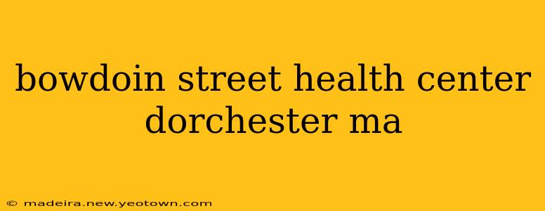bowdoin street health center dorchester ma