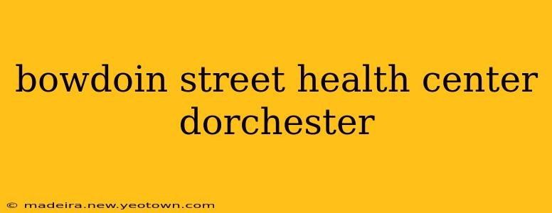 bowdoin street health center dorchester