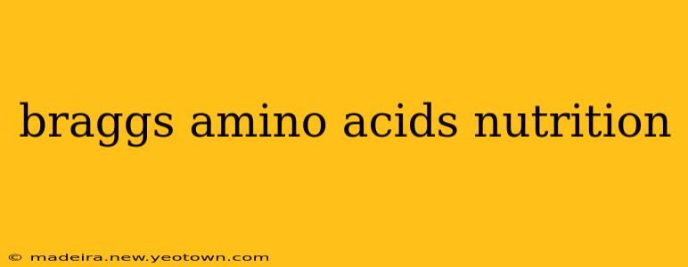 braggs amino acids nutrition