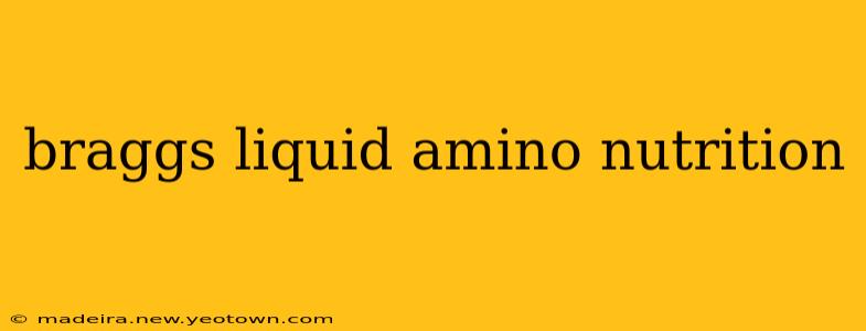 braggs liquid amino nutrition