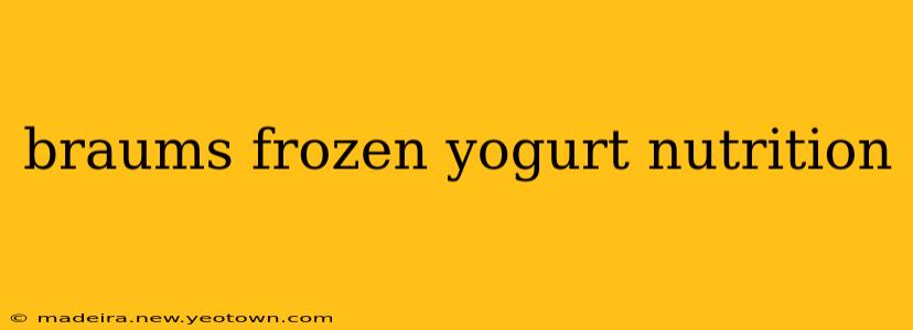 braums frozen yogurt nutrition