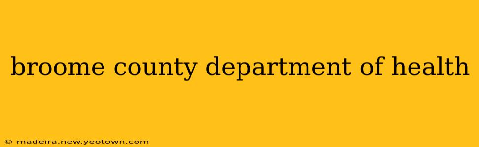 broome county department of health