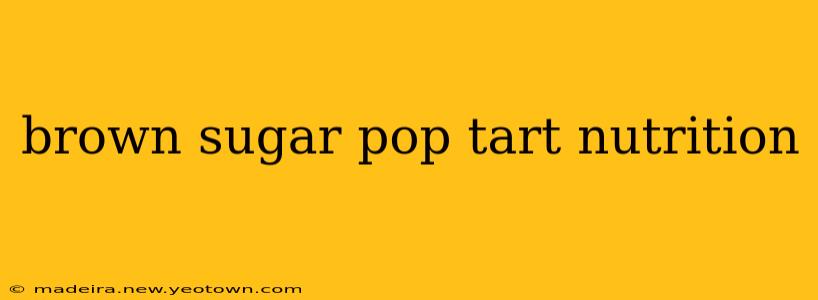 brown sugar pop tart nutrition