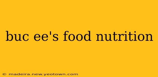 buc ee's food nutrition