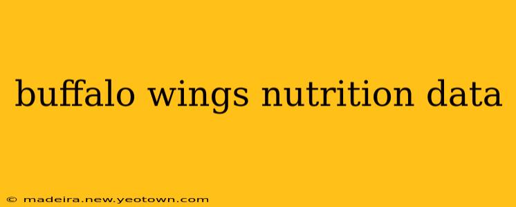 buffalo wings nutrition data