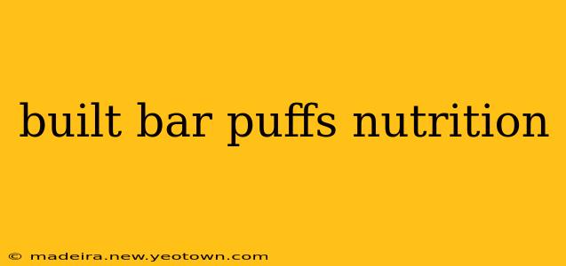 built bar puffs nutrition