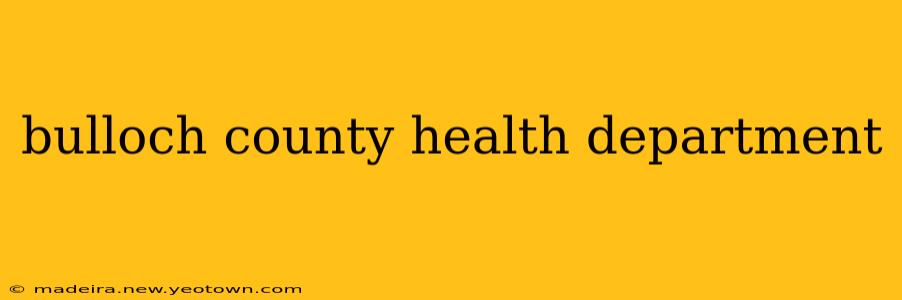 bulloch county health department