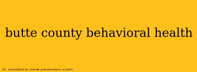 butte county behavioral health