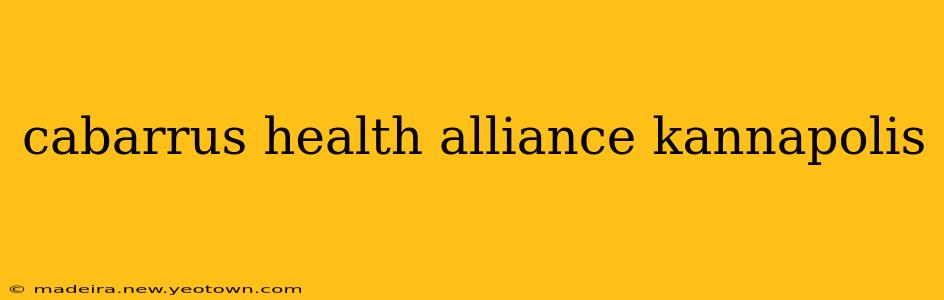 cabarrus health alliance kannapolis