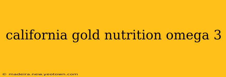california gold nutrition omega 3