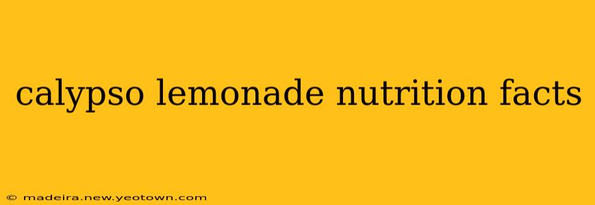 calypso lemonade nutrition facts