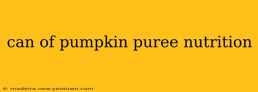 can of pumpkin puree nutrition