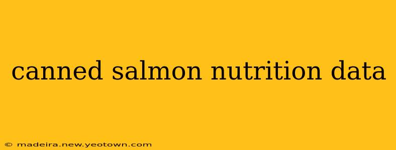 canned salmon nutrition data