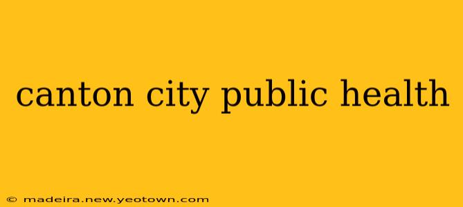 canton city public health