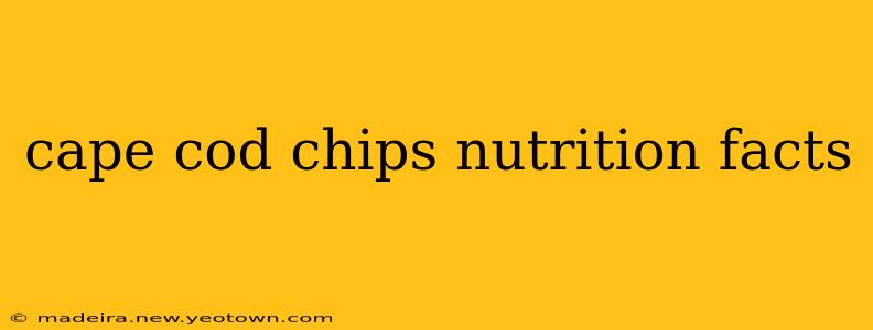 cape cod chips nutrition facts