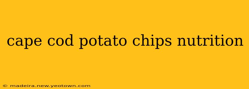 cape cod potato chips nutrition