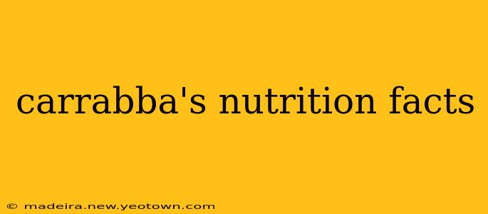 carrabba's nutrition facts