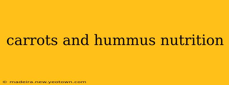 carrots and hummus nutrition