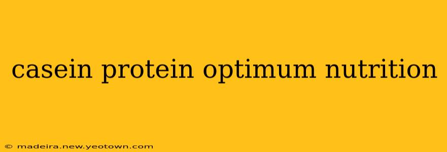 casein protein optimum nutrition