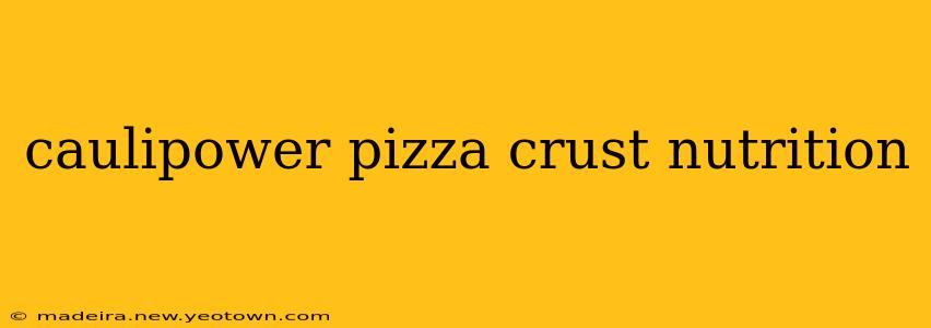 caulipower pizza crust nutrition