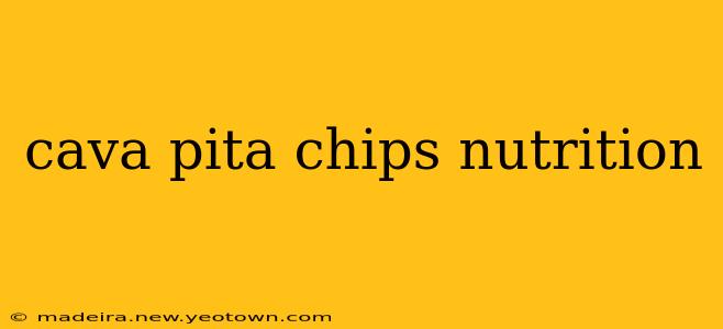cava pita chips nutrition
