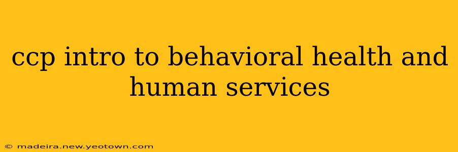 ccp intro to behavioral health and human services