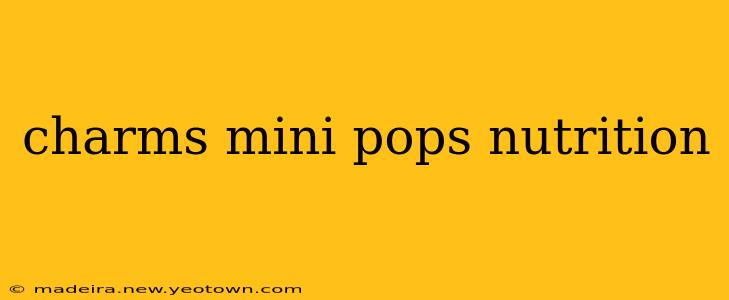charms mini pops nutrition