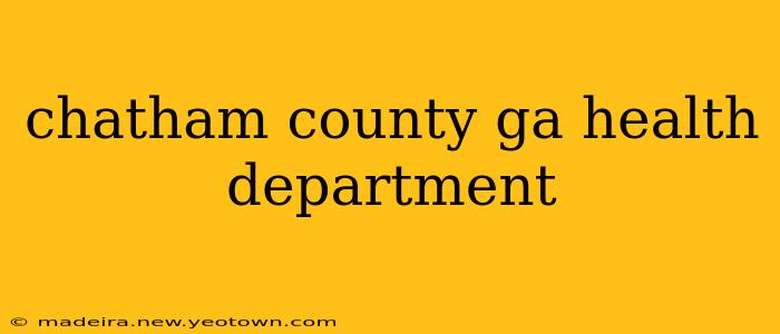 chatham county ga health department