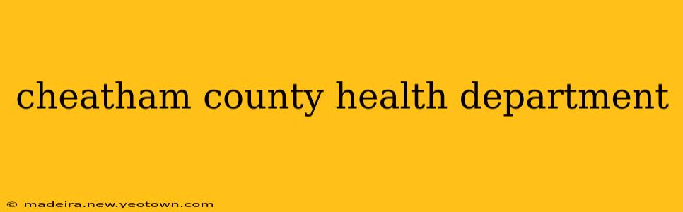 cheatham county health department