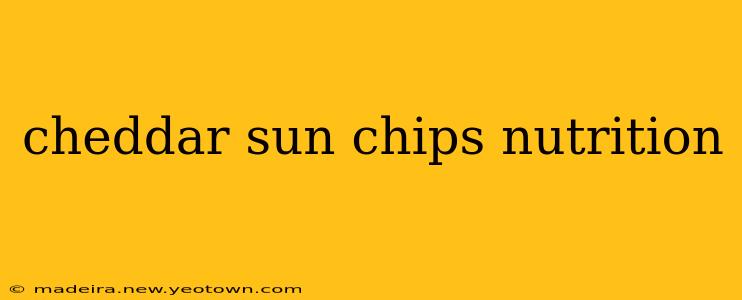 cheddar sun chips nutrition