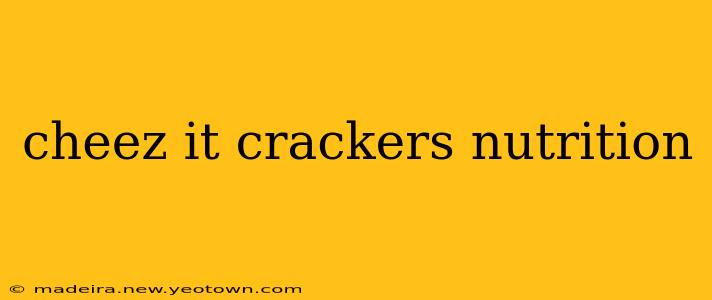 cheez it crackers nutrition