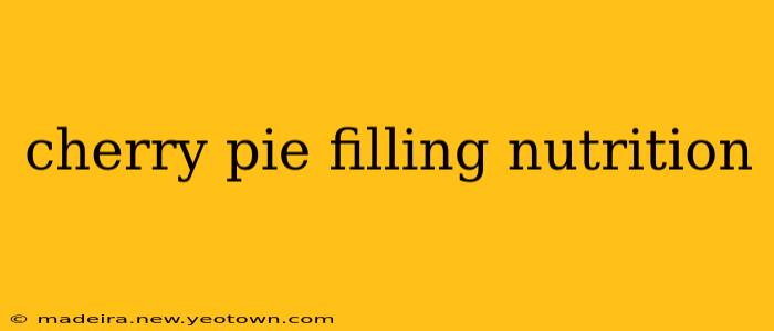 cherry pie filling nutrition