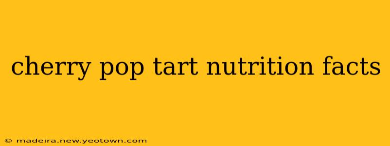 cherry pop tart nutrition facts