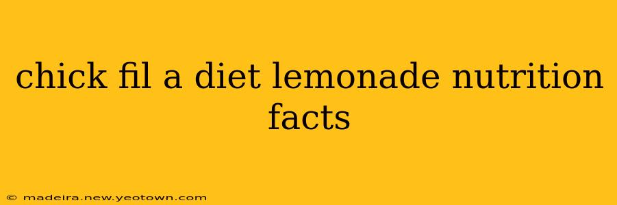 chick fil a diet lemonade nutrition facts