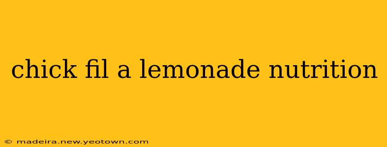 chick fil a lemonade nutrition