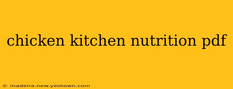chicken kitchen nutrition pdf