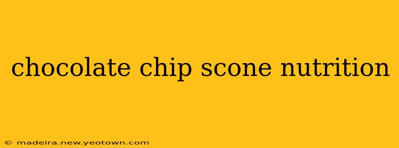 chocolate chip scone nutrition