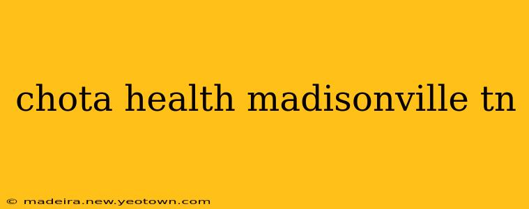 chota health madisonville tn