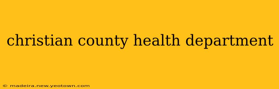 christian county health department