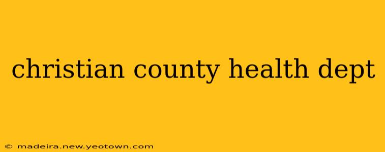 christian county health dept