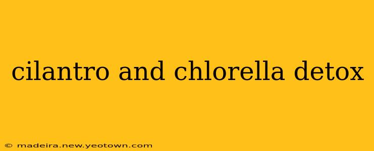 cilantro and chlorella detox