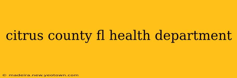 citrus county fl health department