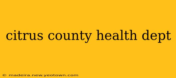 citrus county health dept