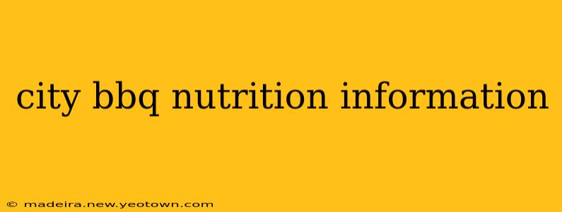city bbq nutrition information