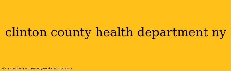 clinton county health department ny