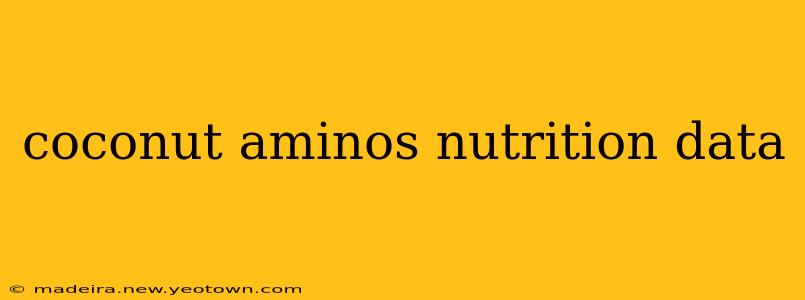 coconut aminos nutrition data