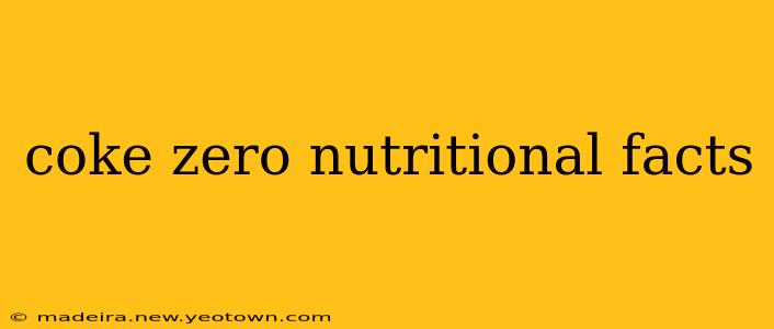 coke zero nutritional facts