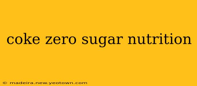 coke zero sugar nutrition