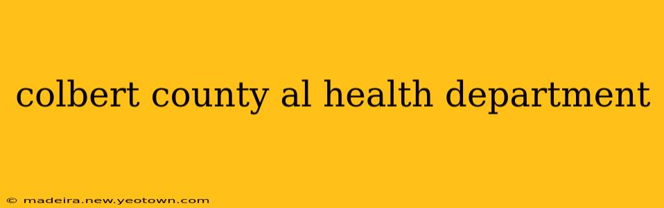 colbert county al health department