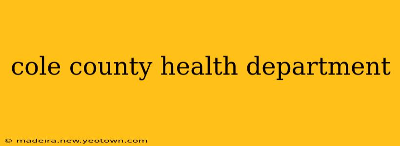 cole county health department